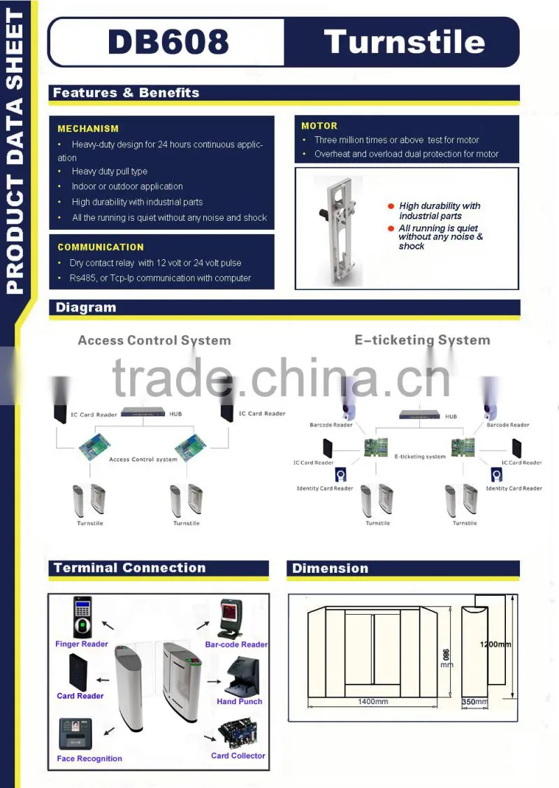 Access Controller Sliding Gate,ID Card Reader Turnstile Gate,Sliding Gate