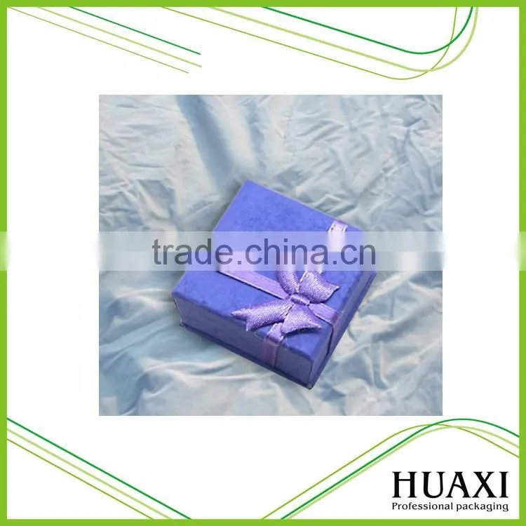 Huaxin column round paper gift window box with silk ribbon