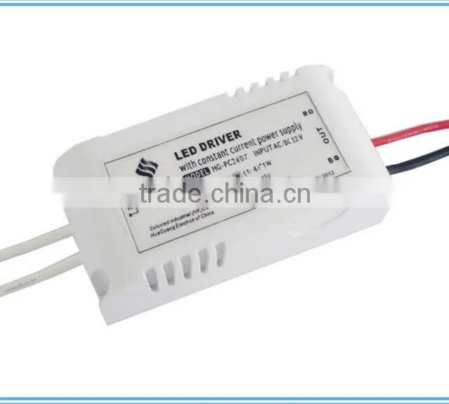 plastic case led driver 24v with 4-7w constant current
