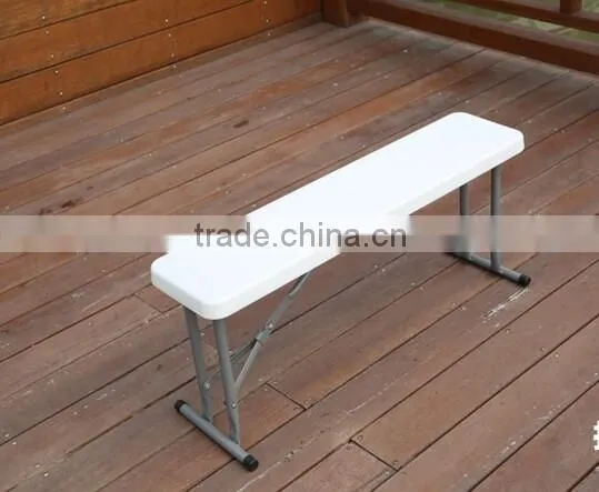 Plastic folding bench for 2 perrson used