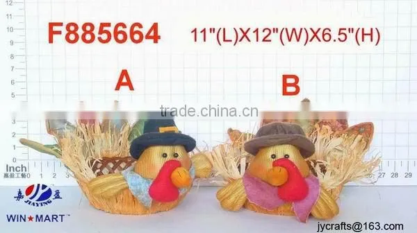 Harvest scarecrow basket