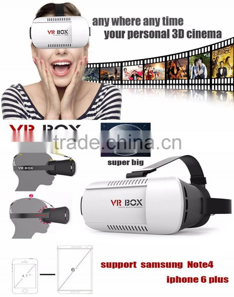 2017 trending hot products used mobile phones 3D glasses type VR Box
