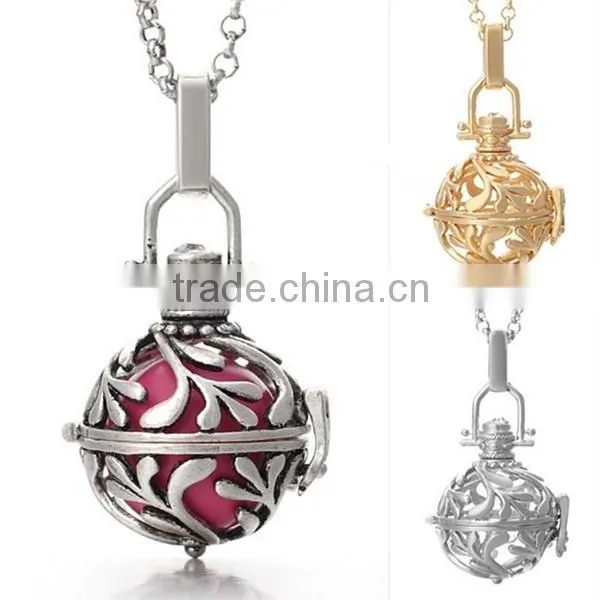 Vintage essential oil diffuser necklace pendant jewelry