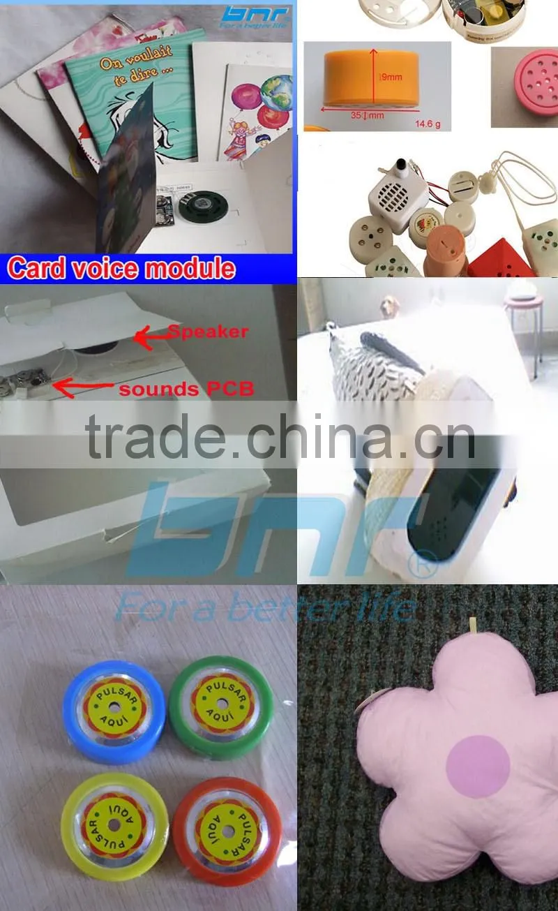 music ic and other sounds ic Applied for greeting cards, gift package, novelty toys, voice ic for promotional gifts