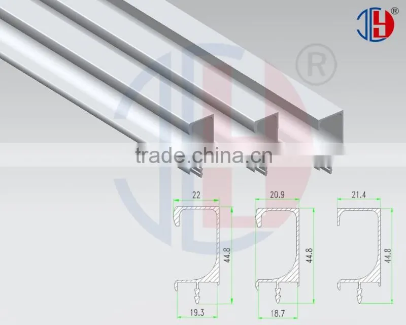 Anodized aluminum l profile handle for kitchen cabinet