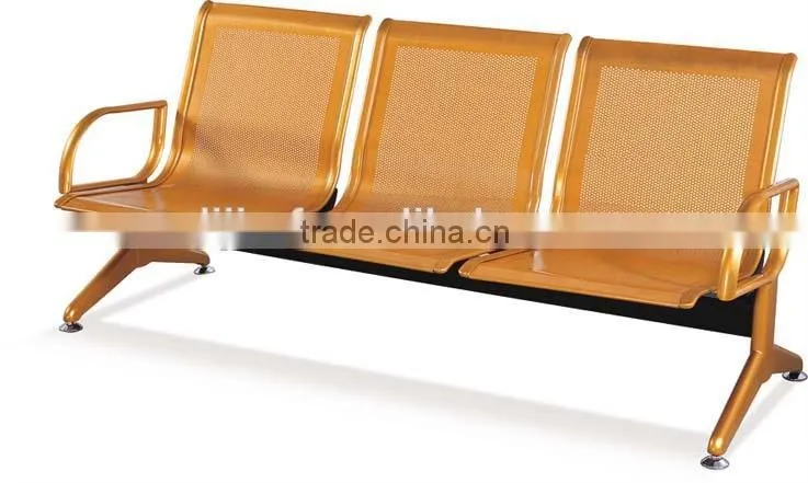 Airport waiting room stainless steel airport bench chair