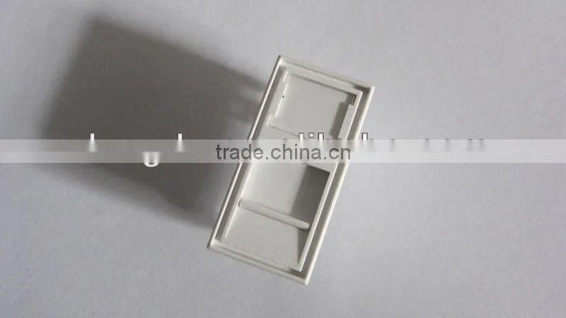 UK 86*86mm RJ45 2 port wall mount Face plate