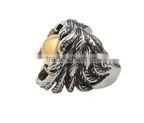 new Man's Titanium steel Men'sThe Expendables skull ring