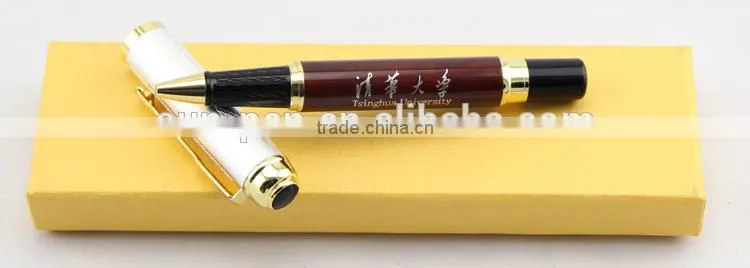 logo high quality gift box metal gel pen