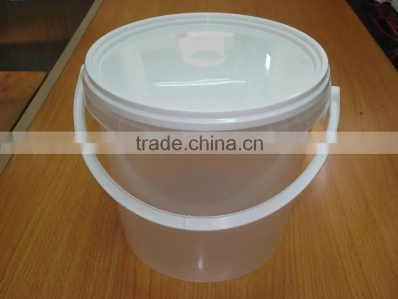 clear plastic bucket pail with lid 1 gallon/ 1 gallon clear plastic bucket pail with lid