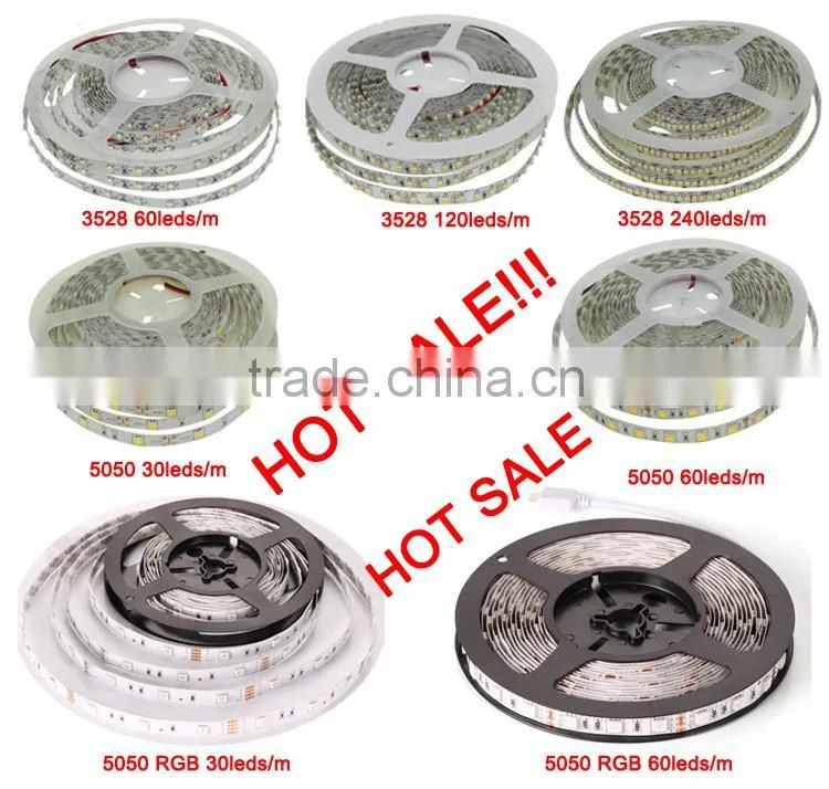 Hot Sale DC12V 5050 led strip light 30leds/m IP67 waterproof cool white 6000k