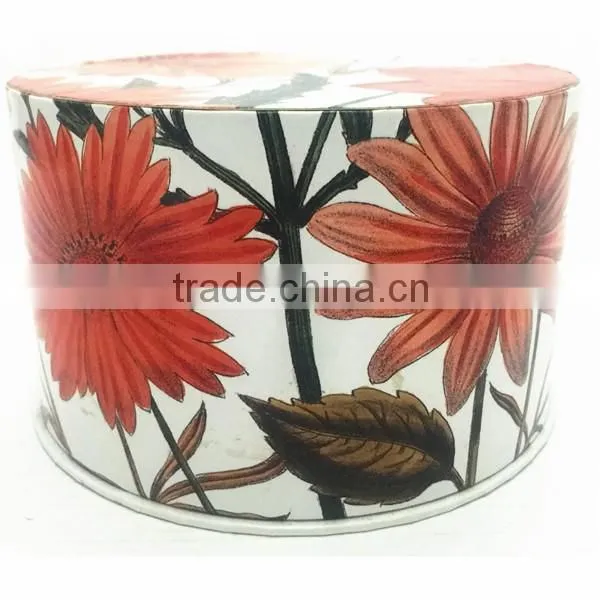 Custom round cylinder gift box fancy design candle cylinder box