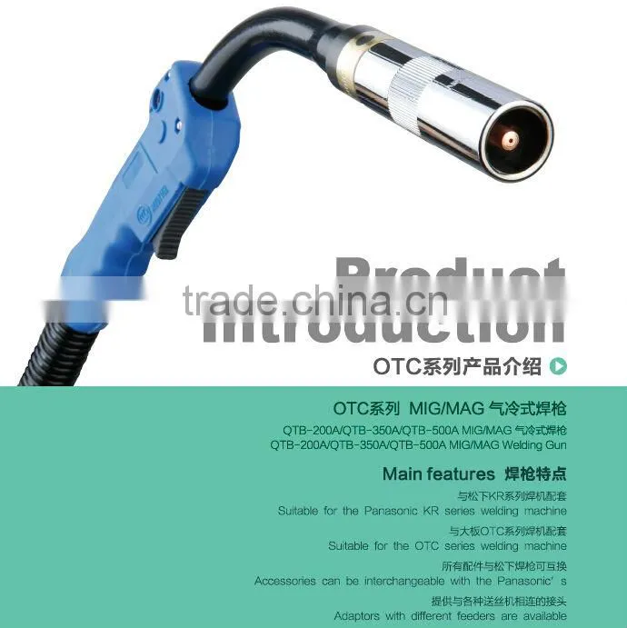 High quality mig mag OTC type north welding torch QTB-500A of ND-500D