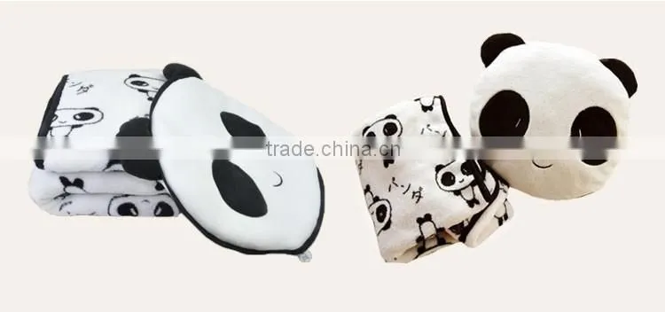 100% Polyester Wholesale China Panda Print Blanket