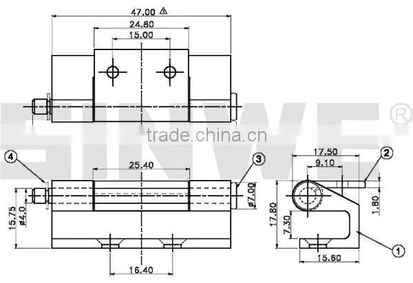 Prominent zinc-alloy metal cabinet hinges
