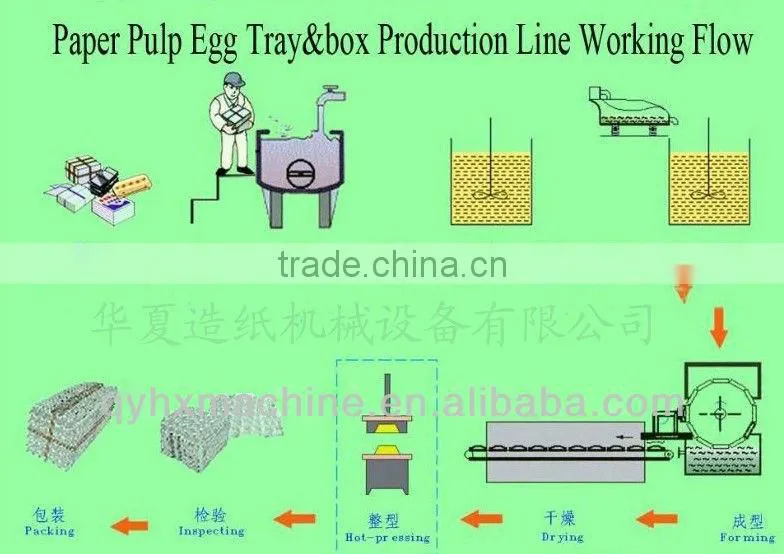 800-1000p/h egg tray making machine