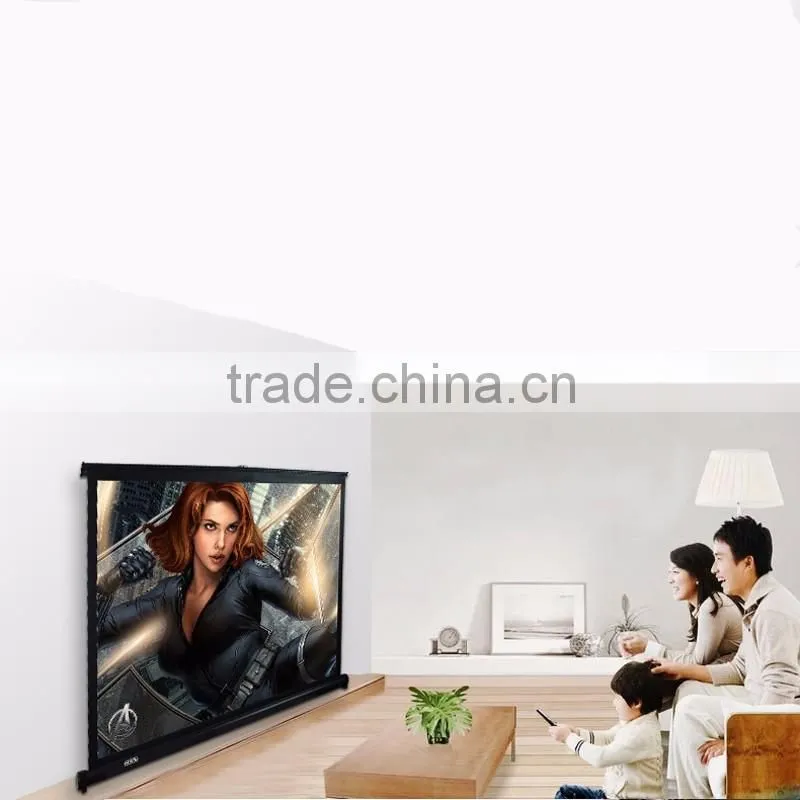 Office Business Projector Portable Table Screen 40 inch 4:3 Easy Carry Matte White Projection For Training camping home theater