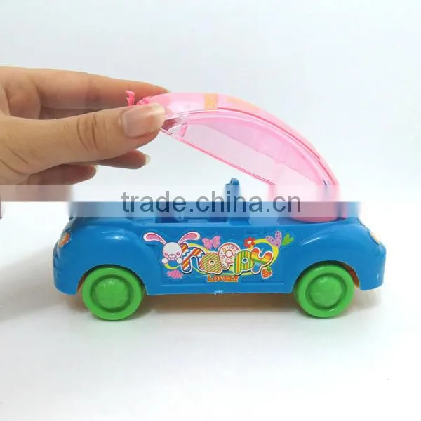 Wholesales pull line police car candy toy