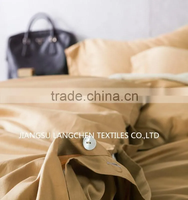 soft hand feeling cotton solid color bedding set