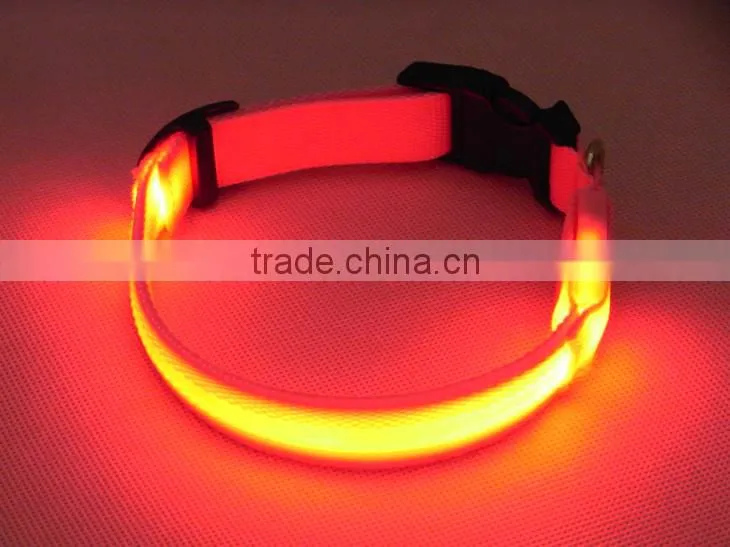 free shipping silicone led dog collar