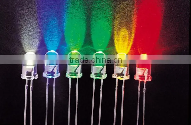 High-brightness blue clear LED 5mm round led diode