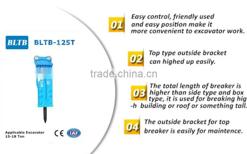 BLTB125 Series high quality hydraulic breakers in different type