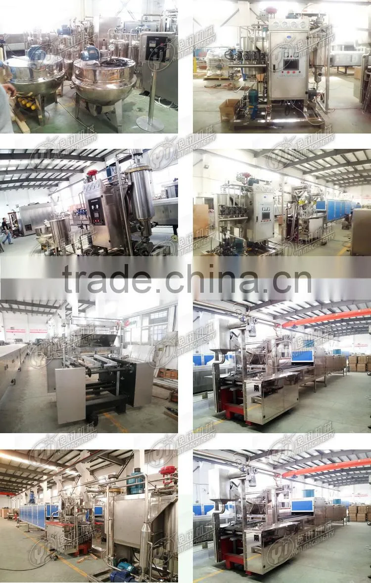 YX600 Factory prices ce multifunctional full automatic mini industrial jelly and hard candy making machine price