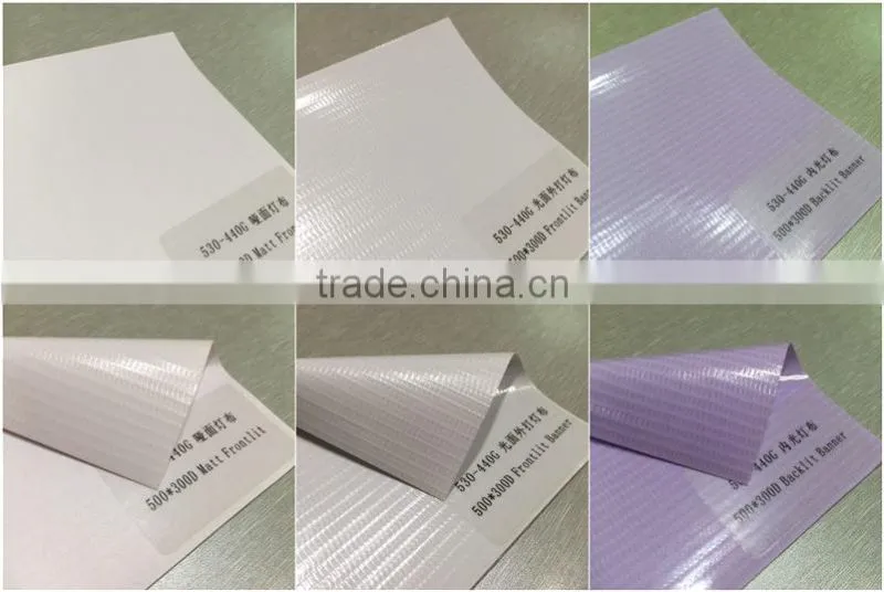 500*300D, 440g Glossy/Matt Frontlit/Backlit PVC Flex Banner roll
