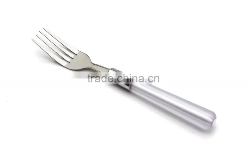 stainless steel cutlery set with white handle, plastic knife fork and spoon, spoons forks knives stainless steel cutlery