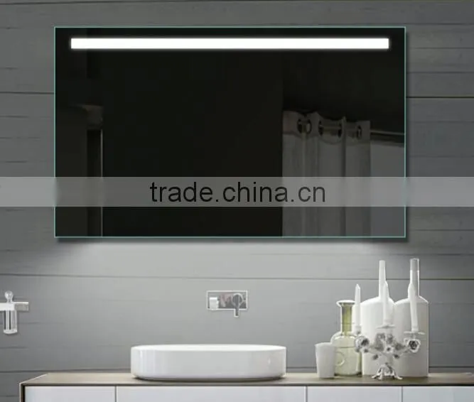 Lamxon standard design USA bathroom mirror with LED light for wholesale supermarket