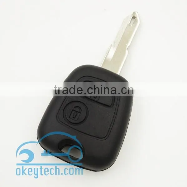 Good Price peuguot key shell for 206 blank 2 button with logo Car Key peugeot romote key shell