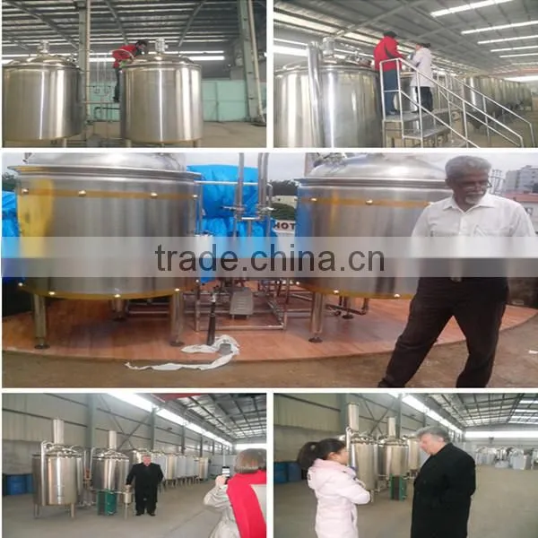 mini beer brewing equipment 500l,stainless steel pot,stainless steel tank 3bbl