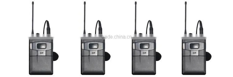 Professional UHF dual channel wireless microphone system
