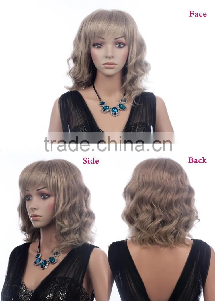 2014 NEW Fashion lady short curly synthetic wigs stock