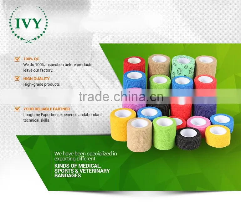 Popular latest printed cohesive bandage for vet wrap