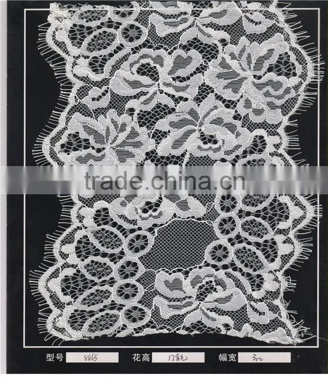 19cm Elegant Eyelash Lace Trimming For Dress