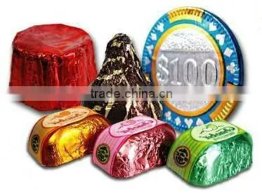 Food grade laminated&colorful aluminum foil 1235/8011