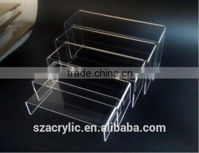 Acrylic U shape shoe display stand shoe display rack
