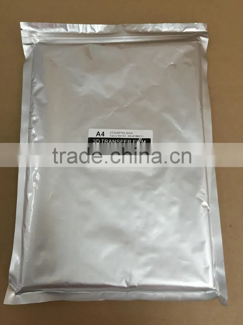 3D sublimation films for 3D phone covers case blank Film for 3D sublimation transfer machine 3D Sublimation