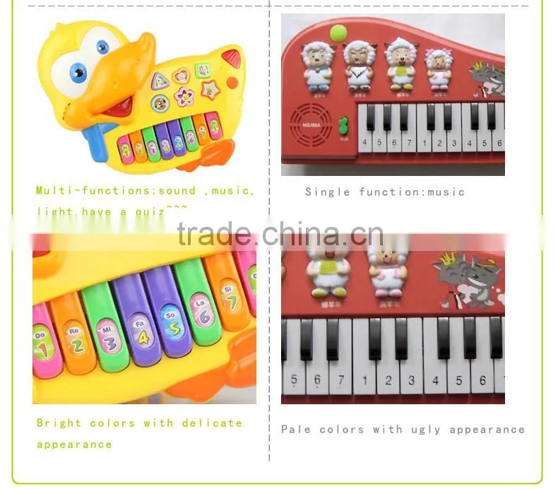 Education instrument music piano electronic plastic toys for children