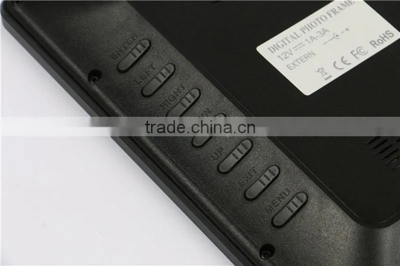 Rohs CE,FCC wholesale video,movie, pictures playing 12 inch digital photo frame manufacturers