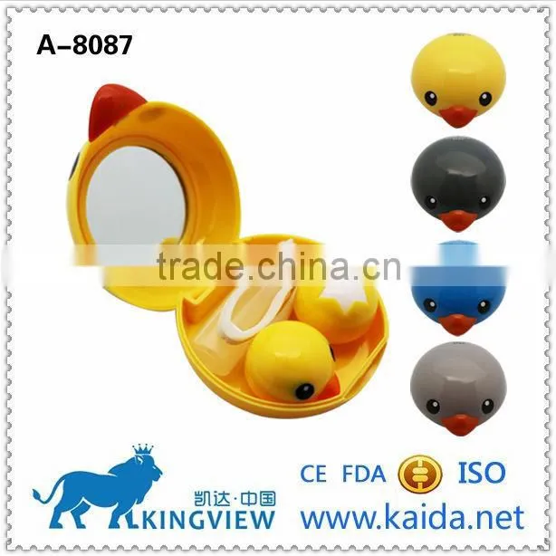 kaida A-8087 rubber duck contact lens case china promotion gift toy