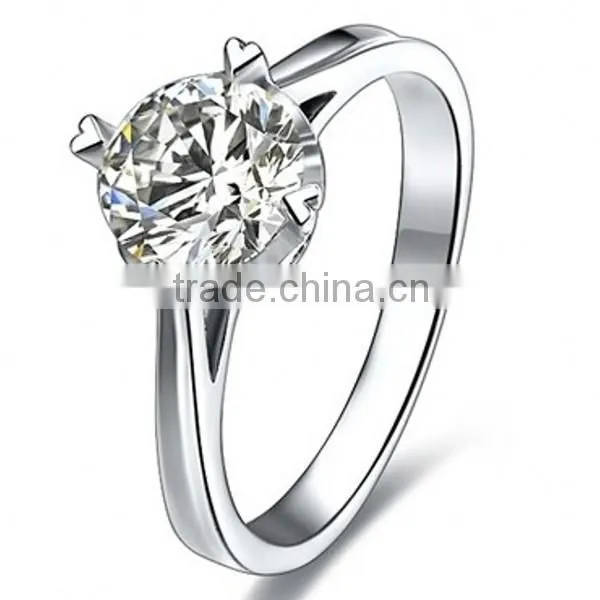 2016 Wholesales Vogue 925 Sterling Silver Four Heart Ring