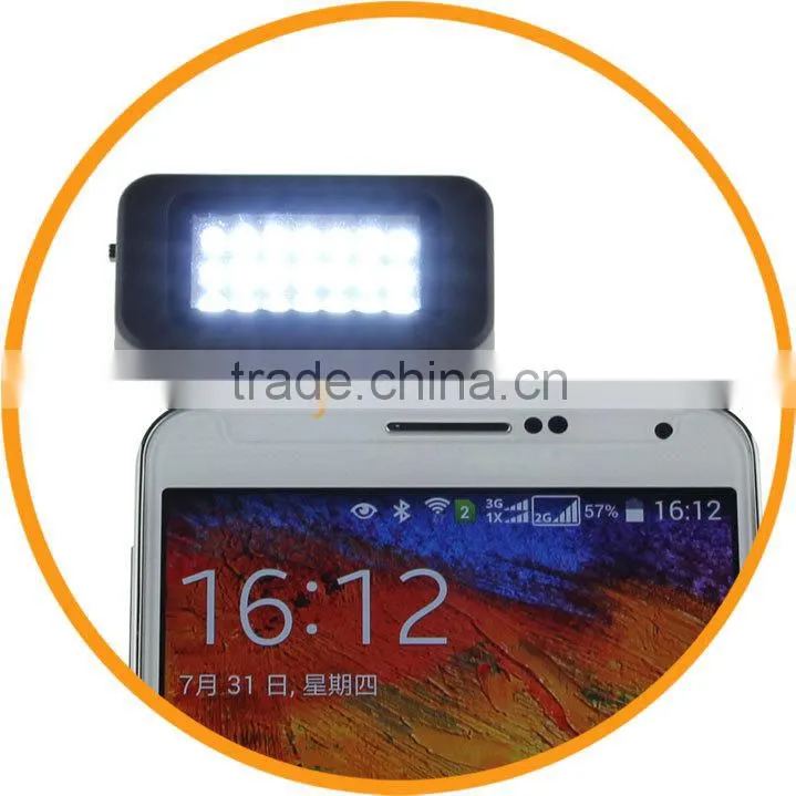 21 LEDs Photo Video Light Fill Light Softlight Spotlight Panel For Samsung Mobile Phone
