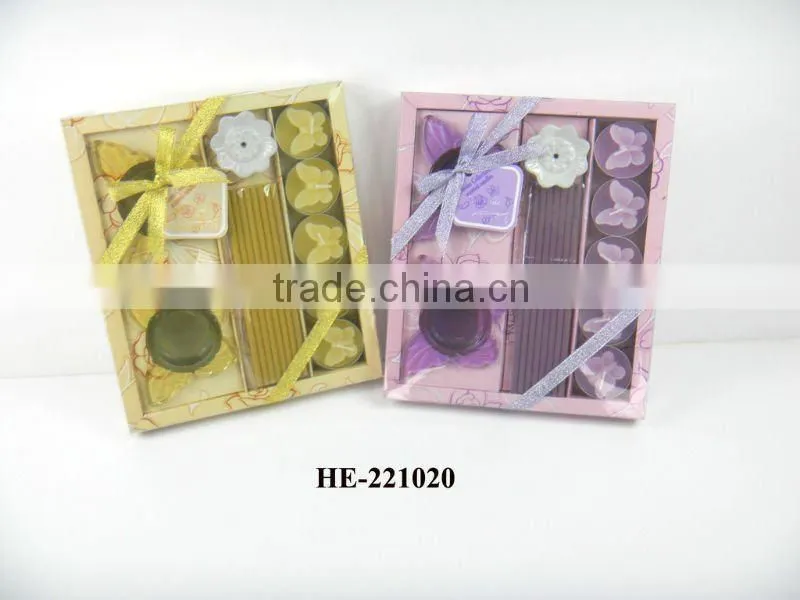 butterfly tea light candle with holders gift set