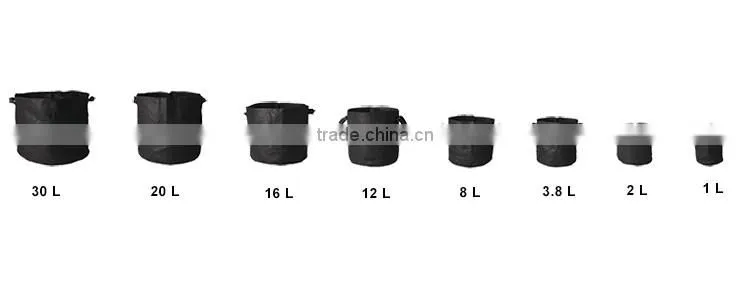 hydroponics fabric grow pot /plant fabric pot/non woven fabric grow bag