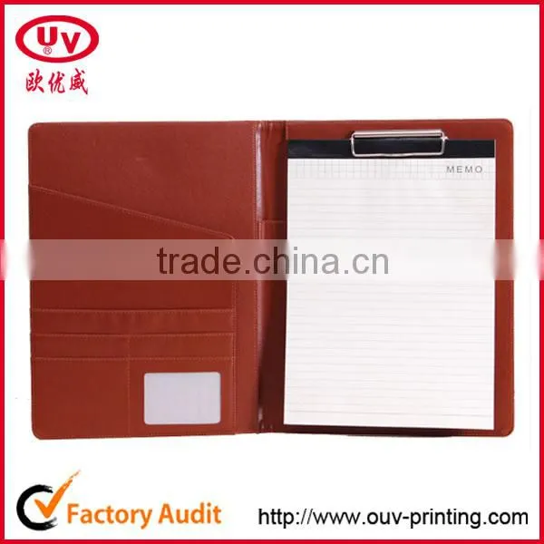 a4 pu leather notepad folder, folder with notepad