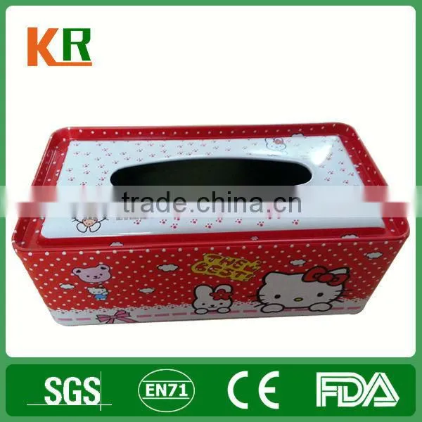 Customized Recycling Metal Tinplate Tissue Box