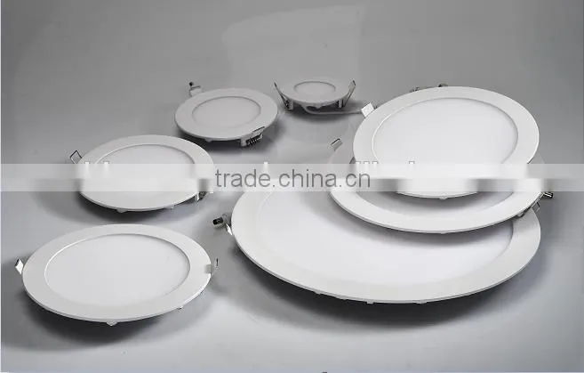 Ultra Slim 3W 6W 9W 12W 15W 18W LED Ceiling Recessed Round Flat LED Panel lighting