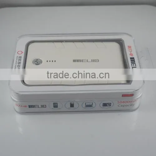 Hor selling Portable 10400mAh power bank for mobile phone